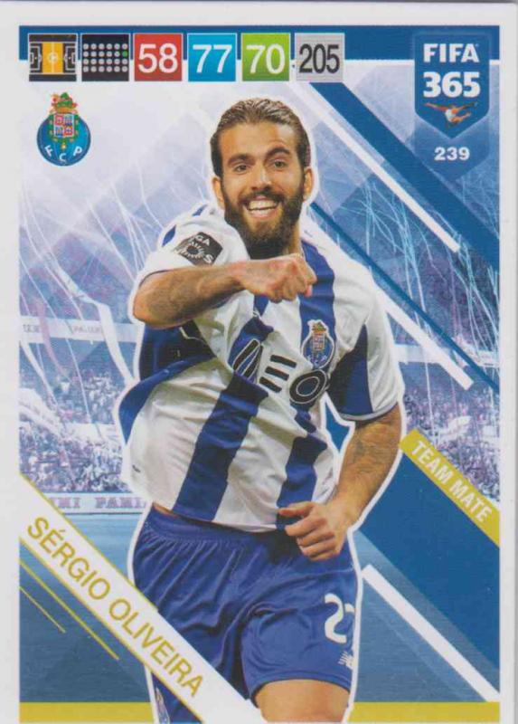 Adrenalyn XL FIFA 365 2019 - 239  Sérgio Oliveira (FC Porto) Team Mate