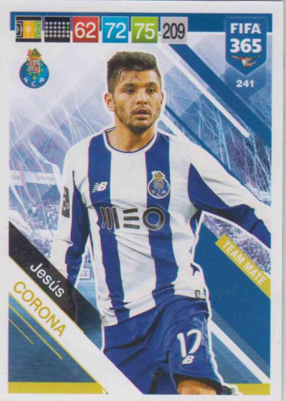 Adrenalyn XL FIFA 365 2019 - 241  Jesús Corona (FC Porto) Team Mate