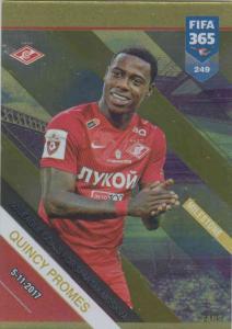 Adrenalyn XL FIFA 365 2019 - 249  Quincy Promes 50 League Goals for Spartak Moskva (FC Spartak Moskva) Milestone