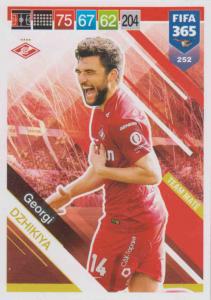 Adrenalyn XL FIFA 365 2019 - 252  Georgi Dzhikiya (FC Spartak Moskva) Team Mate