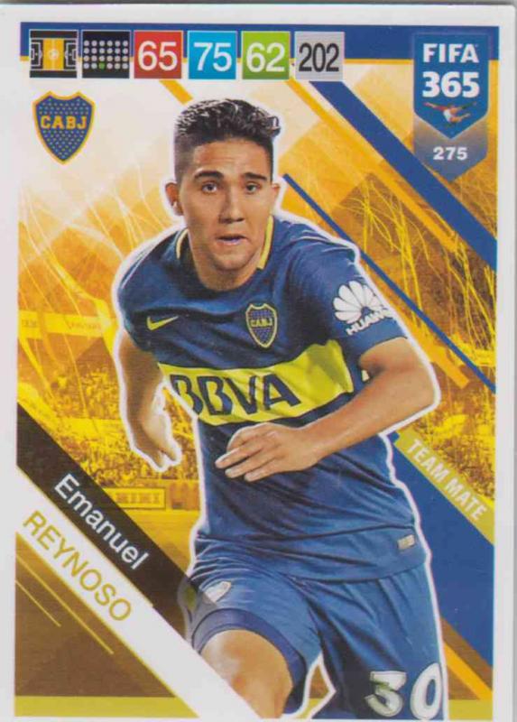 Adrenalyn XL FIFA 365 2019 - 275  Emanuel Reynoso (Boca Juniors) Team Mate