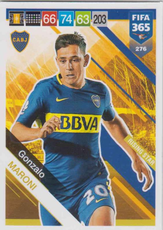 Adrenalyn XL FIFA 365 2019 - 276  Gonzalo Maroni (Boca Juniors)  Rising Star