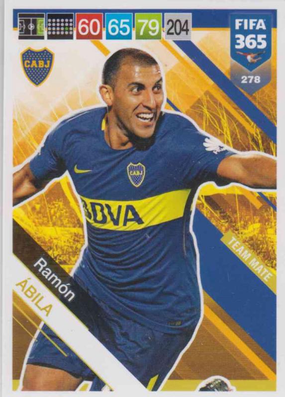 Adrenalyn XL FIFA 365 2019 - 278  Ramón Ábila (Boca Juniors) Team Mate