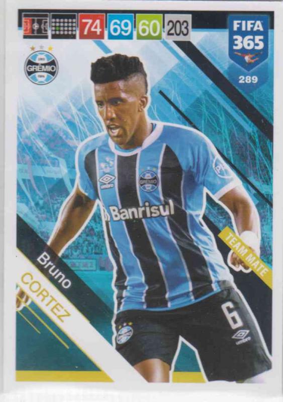 Adrenalyn XL FIFA 365 2019 - 289  Bruno Cortez (Grêmio) Team Mate
