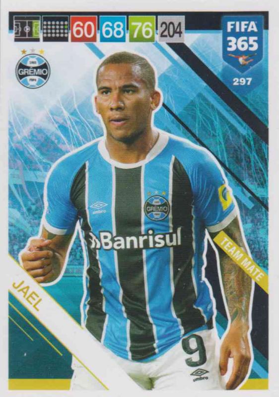 Adrenalyn XL FIFA 365 2019 - 297  Jael (Grêmio) Team Mate