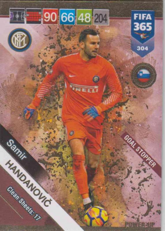 Adrenalyn XL FIFA 365 2019 - 304  Samir Handanovič (FC Internazionale) Goal Stopper