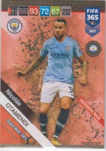 Adrenalyn XL FIFA 365 2019 - 307  Nicolás Otamendi (Manchester City FC) Defensive Rock