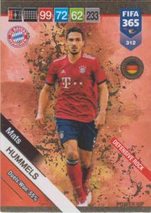 Adrenalyn XL FIFA 365 2019 - 312  Mats Hummels (FC Bayern München) Defensive Rock
