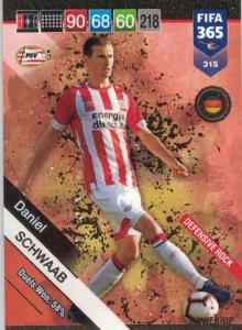 Adrenalyn XL FIFA 365 2019 - 315  Daniel Schwaab (PSV Eindhoven) Defensive Rock