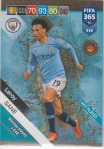 Adrenalyn XL FIFA 365 2019 - 316  Leroy Sané (Manchester City FC) Key Players