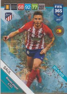 Adrenalyn XL FIFA 365 2019 - 317  Saúl (Atlético de Madrid) Key Players