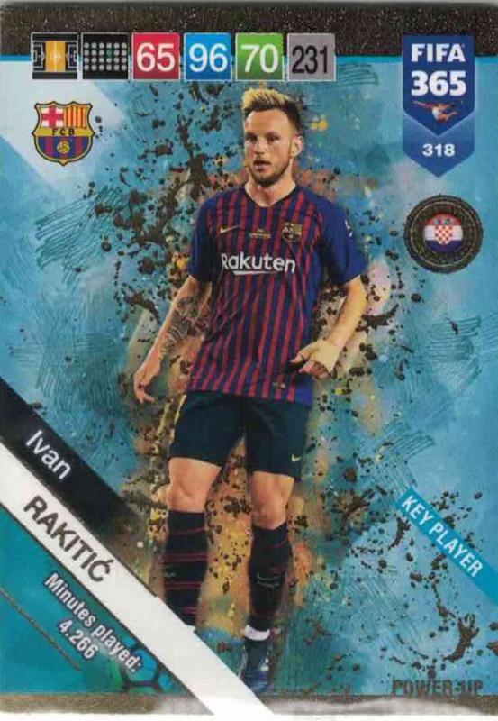 Adrenalyn XL FIFA 365 2019 - 318  Ivan Rakitić (FC Barcelona) Key Players