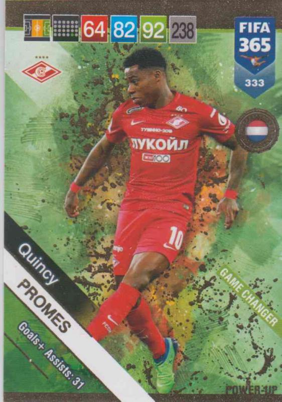 Adrenalyn XL FIFA 365 2019 - 333  Quincy Promes (FC Spartak Moskva) Game Changers