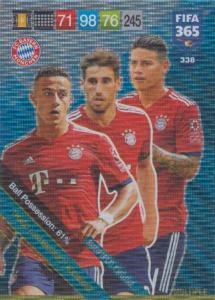 Adrenalyn XL FIFA 365 2019 - 338  Thiago / Martínez / Rodríguez (FC Bayern München) Midfield Engine