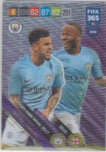 Adrenalyn XL FIFA 365 2019 - 343  Kyle Walker / Raheem Sterling (Man City FC) Club & Country