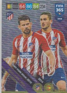 Adrenalyn XL FIFA 365 2019 - 344  Diego Costa / Koke (Atlético de Madrid) Club & Country