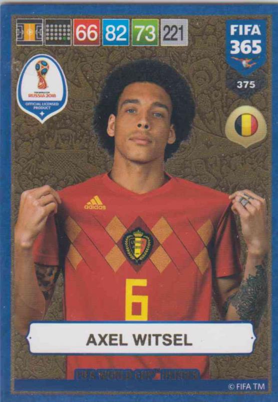 Adrenalyn XL FIFA 365 2019 - 375  Axel Witsel (Belgium) FIFA World Cup Heroes