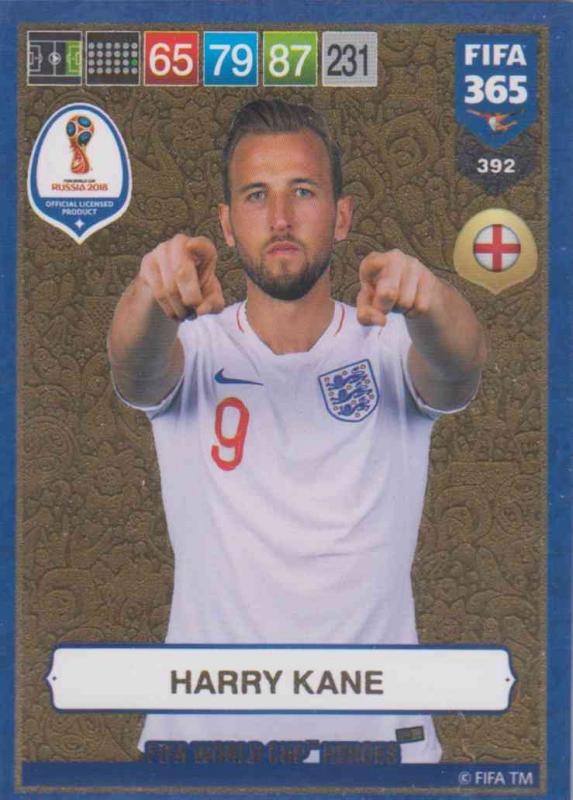 Adrenalyn XL FIFA 365 2019 - 392  Harry Kane (England) FIFA World Cup Heroes