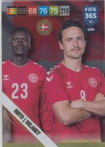 Adrenalyn XL FIFA 365 2019 - 399  Sisto / Delaney (Denmark) Scandinavian Stars