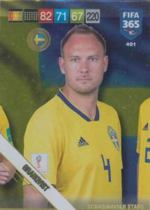 Adrenalyn XL FIFA 365 2019 - 401  Andreas Granqvist (Sweden) Scandinavian Stars