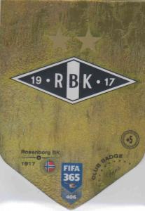 Adrenalyn XL FIFA 365 2019 - 406  Club Badge (Rosenborg BK) Club Badge