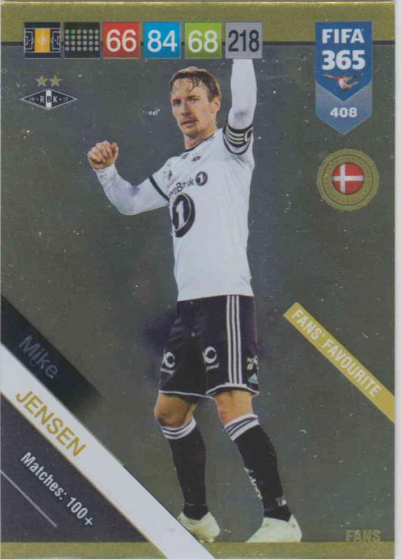 Adrenalyn XL FIFA 365 2019 - 408  Mike Jensen (Rosenborg BK) Fans' Favourite