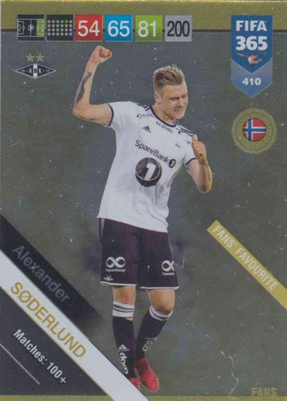 Adrenalyn XL FIFA 365 2019 - 410  Alexander Søderlund (Rosenborg BK) Impact Signing