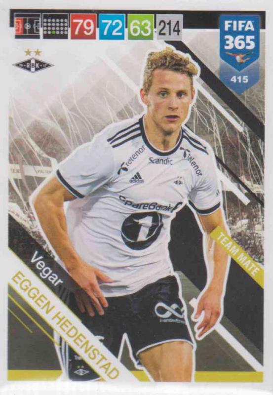 Adrenalyn XL FIFA 365 2019 - 415  Vegar Eggen Hedenstad (Rosenborg BK) Team Mate