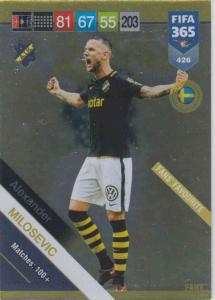 Adrenalyn XL FIFA 365 2019 - 426  Alexander Milosevic (AIK) Fans' Favourite
