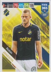 Adrenalyn XL FIFA 365 2019 - 431  Robin Jansson (AIK) Team Mate