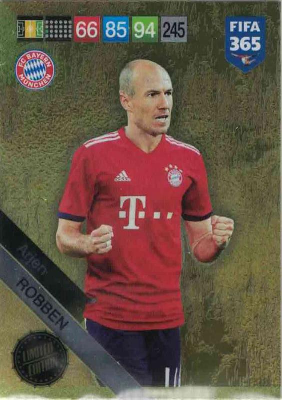 Adrenalyn XL FIFA 365 2019 - Arjen Robben (Bayern München) Limited Edition