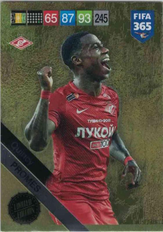 Adrenalyn XL FIFA 365 2019 - Quincy Promes (Spartak Moskva) Limited Edition