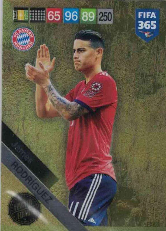 Adrenalyn XL FIFA 365 2019 - James Rodrìguez (Bayern München) Limited Edition