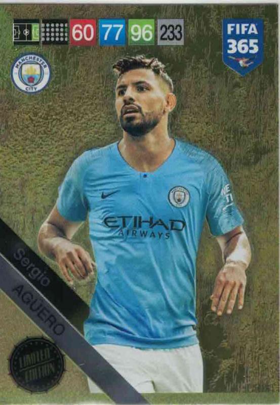 Adrenalyn XL FIFA 365 2019 - Sergio Agüero (Manchester City) Limited Edition