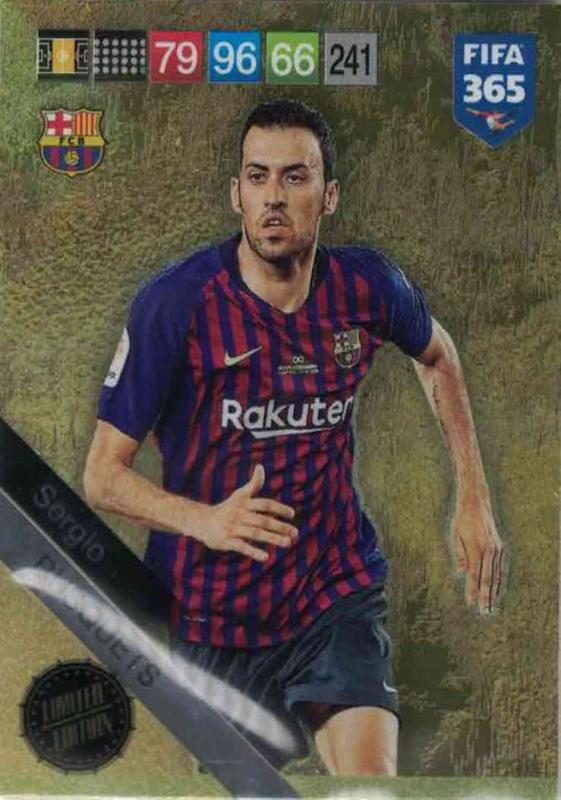 Adrenalyn XL FIFA 365 2019 - Sergio Busquets (FC Barcelona) Limited Edition