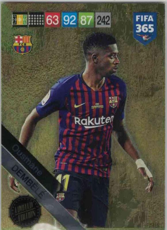 Adrenalyn XL FIFA 365 2019 - Ousmane Dembélé (FC Barcelona) Limited Edition