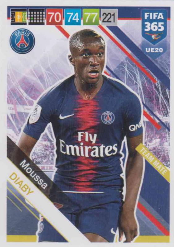 Adrenalyn XL FIFA 365 2019 UPDATE #020 Moussa Diaby (Paris Saint-Germain)  Team Mate