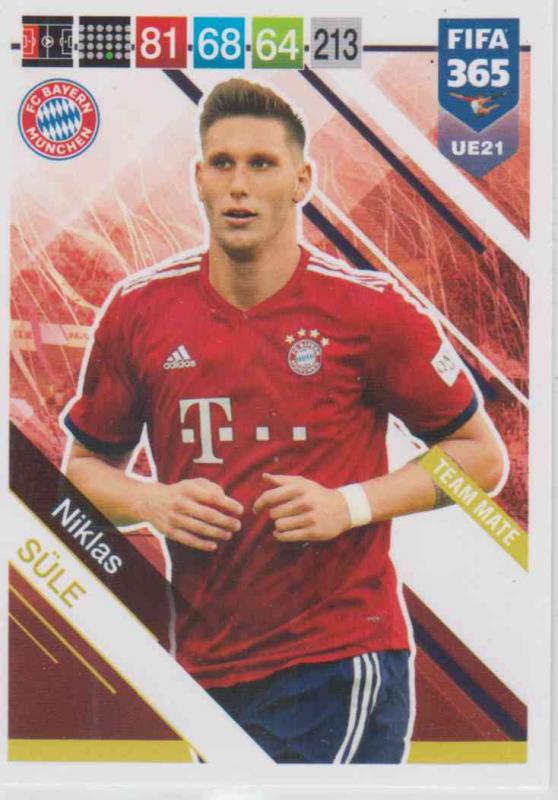 Adrenalyn XL FIFA 365 2019 UPDATE #021 Niklas Süle (FC Bayern München)  Team Mate