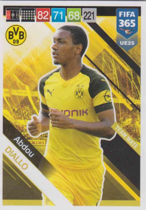 Adrenalyn XL FIFA 365 2019 UPDATE #025 Abdou Diallo (Borussia Dortmund)  Team Mate