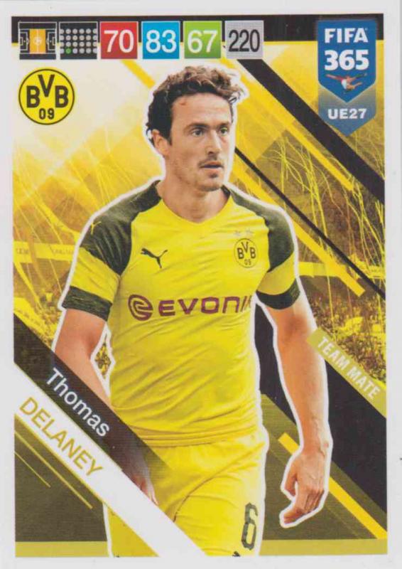 Adrenalyn XL FIFA 365 2019 UPDATE #027 Thomas Delaney (Borussia Dortmund)  Team Mate