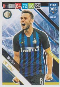 Adrenalyn XL FIFA 365 2019 UPDATE #033 Stefan de Vrij (FC Internazionale)  Team Mate
