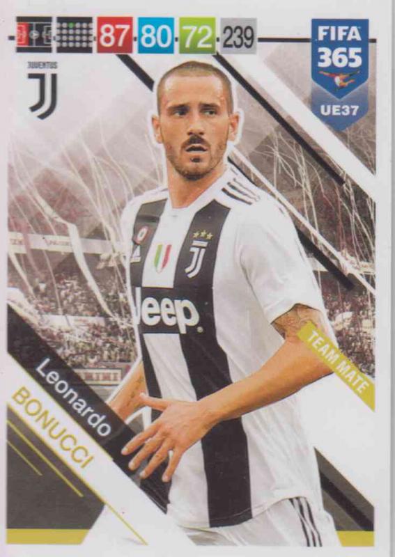 Adrenalyn XL FIFA 365 2019 UPDATE #037 Leonardo Bonucci (Juventus)  Team Mate