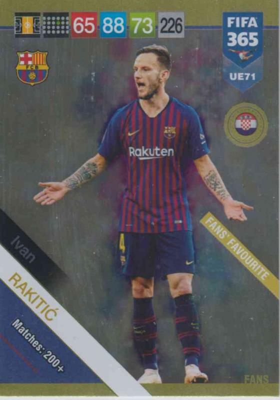 Adrenalyn XL FIFA 365 2019 UPDATE #071 Ivan Rakitić (FC Barcelona)  Fans' Favourites