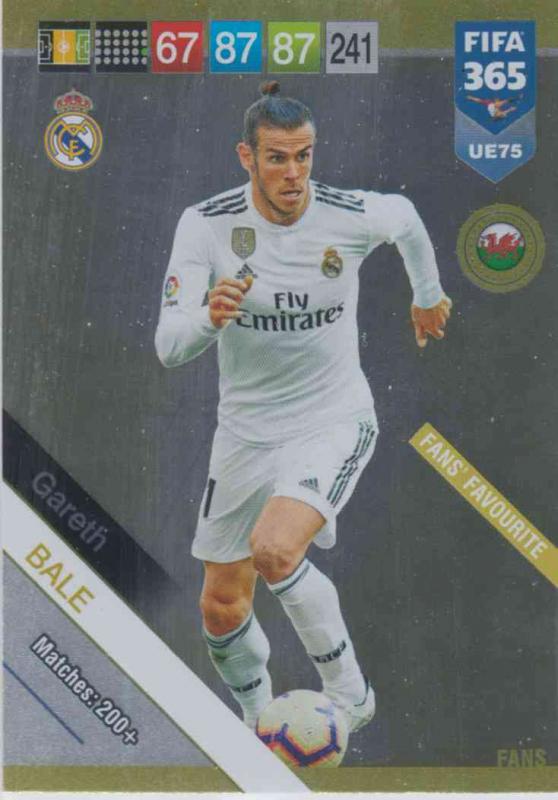 Adrenalyn XL FIFA 365 2019 UPDATE #075 Gareth Bale (Real Madrid CF)  Fans' Favourites