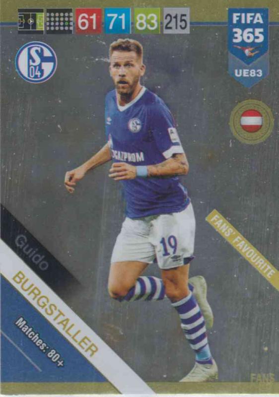 Adrenalyn XL FIFA 365 2019 UPDATE #083 Guido Burgstaller (FC Schalke 04)  Fans' Favourites