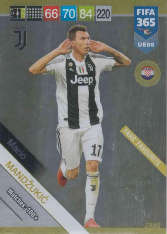 Adrenalyn XL FIFA 365 2019 UPDATE #086 Mario Mandžukić (Juventus)  Fans' Favourites