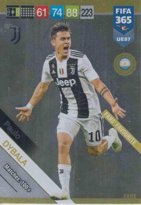 Adrenalyn XL FIFA 365 2019 UPDATE #087 Paulo Dybala (Juventus)  Fans' Favourites