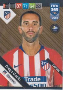 Adrenalyn XL FIFA 365 2019 UPDATE #098 Diego Godín(Atlético de Madrid)  Captains