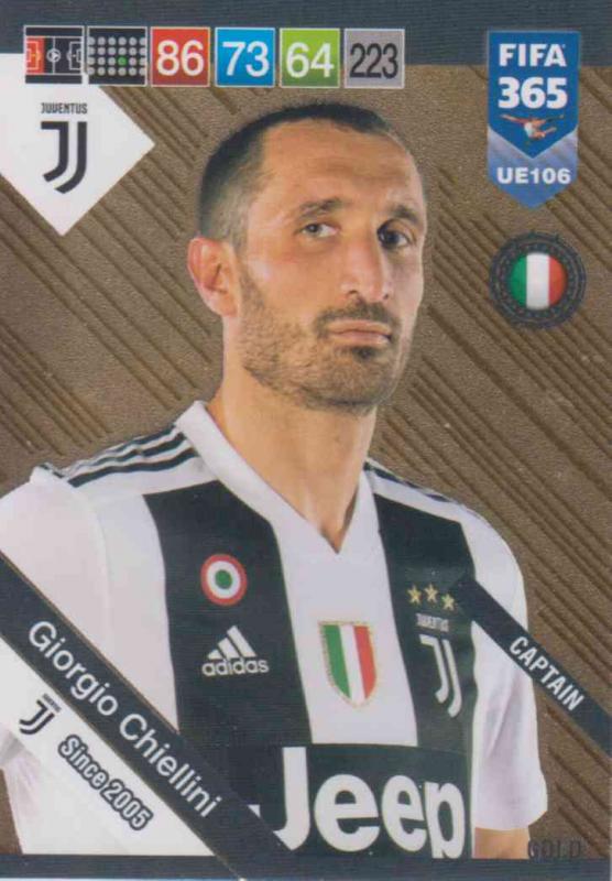 Adrenalyn XL FIFA 365 2019 UPDATE #106 Giorgio Chiellini (Juventus)  Captains