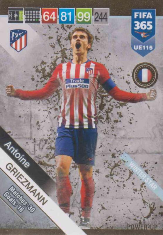 Adrenalyn XL FIFA 365 2019 UPDATE #115 Antoine Griezmann (Atlético de Madrid)  Winter Stars